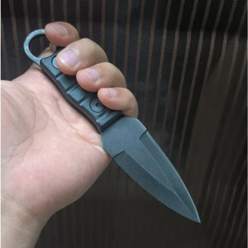 Black Thorn EDC Survival Knife – 7cm Stainless Steel Blade with K Sheath