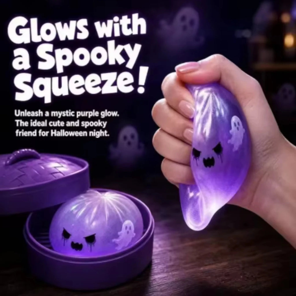 Halloween Ghost Dumpling Squishy – 1, 2, or 3 Pieces