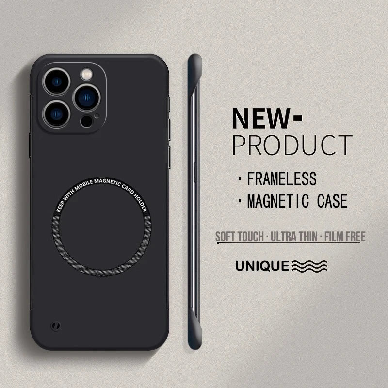 Slim Hard iPhone Case with Surface-Mounted Metal Ring
