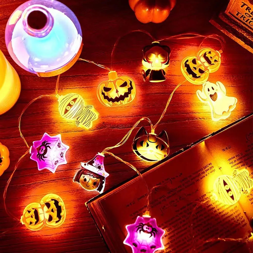 Halloween LED String Lights – Pumpkin, Ghost or Mixed Designs