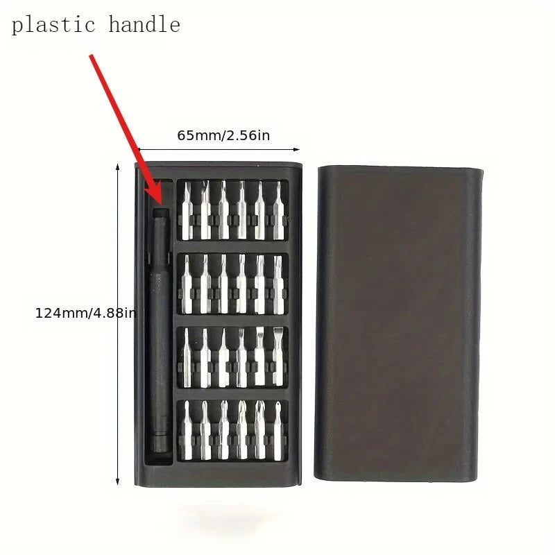 25-in-1 Precision Screwdriver Set with Magnetic Bits