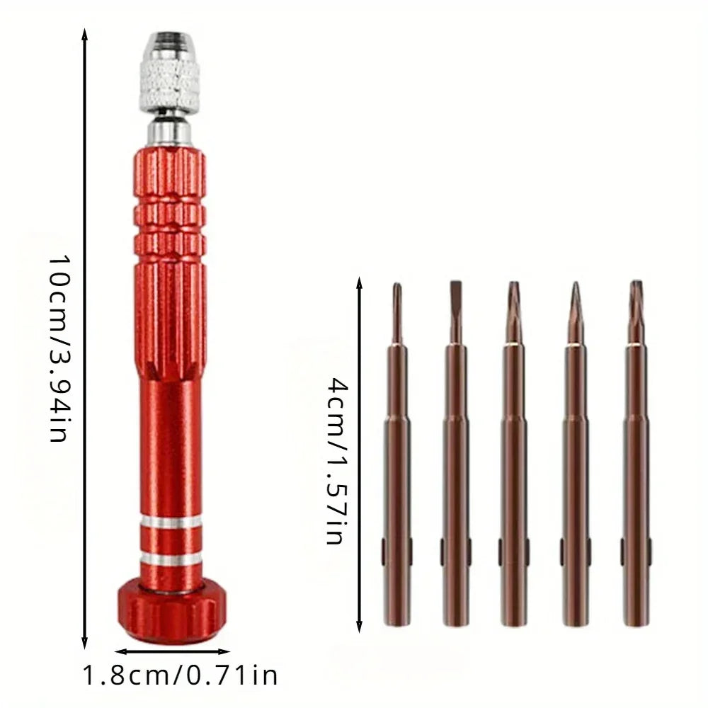 5-In-1 Multifunctional Slot Key Kit, Mobile Phone, Watch And Glasses Disassembly Tool, Laptop Repair Tool