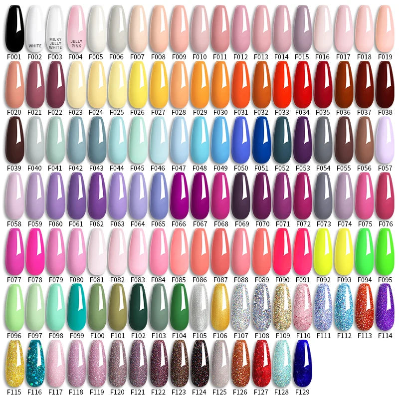 Soak-Off Gel Nail Polish Set – 6 Bottles, 7 ml (0.23 fl oz) Each