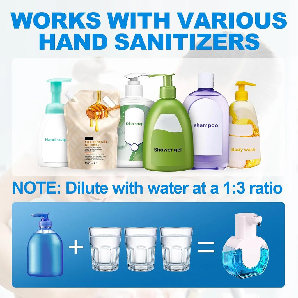 Touchless Rechargeable Soap Dispenser – 14.2 fl oz, Foam or Gel