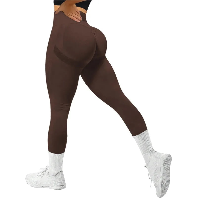 Women's High-Waisted Seamless Stretch Leggings