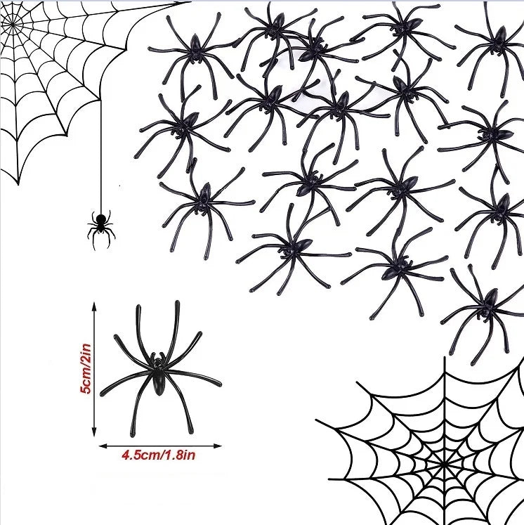 Halloween Spider & Web Decorations – Individual Options