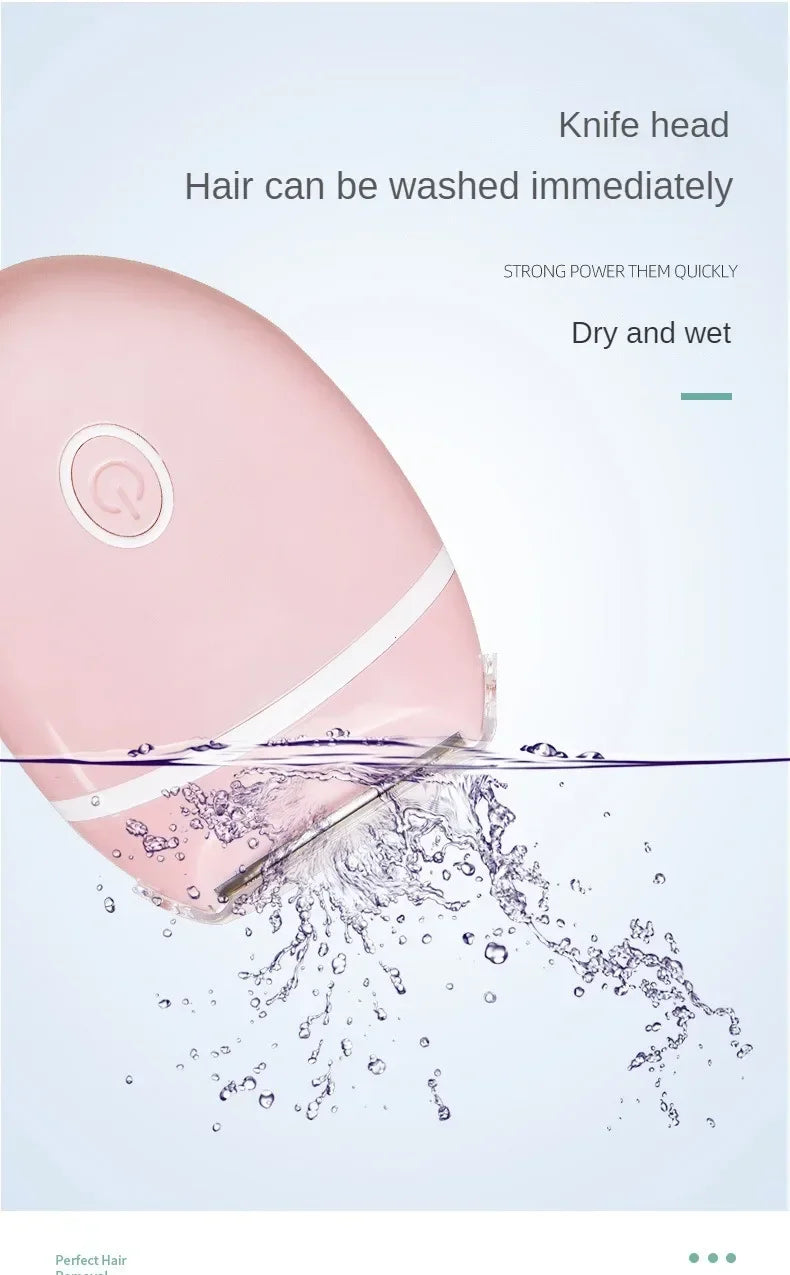 Women's Compact Battery-Powered Body Shaver