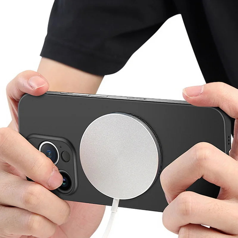 Slim Hard iPhone Case with Surface-Mounted Metal Ring