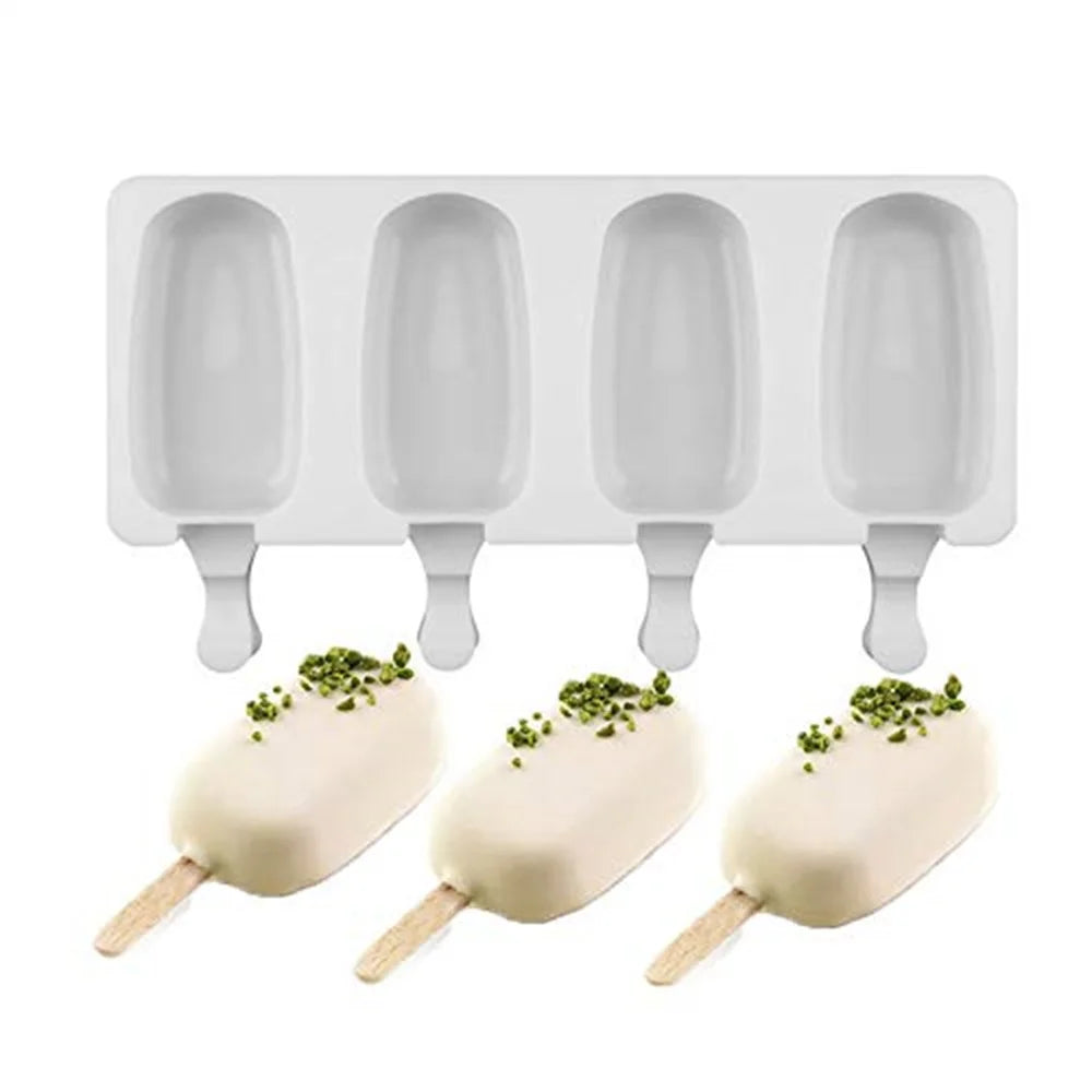 Silicone Ice Cream Mold – DIY Magnum Popsicle & Ice Pop Maker, Food-Grade, Dishwasher Safe, SGS Certified