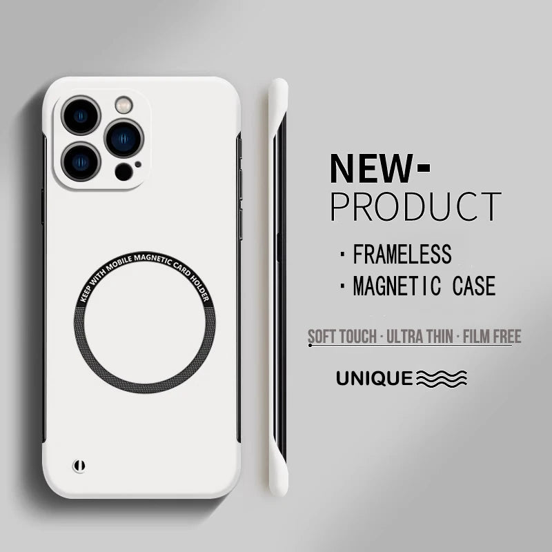 Slim Hard iPhone Case with Surface-Mounted Metal Ring