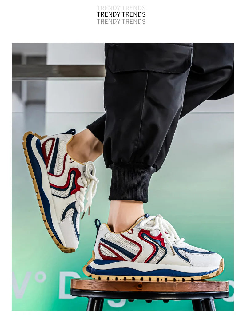 Men's Summer Mesh Breathable Casual Sports Shoes 2026 Versatile Lightweight Running Shoes Soft Sole Student Daddy Comfortable Fo