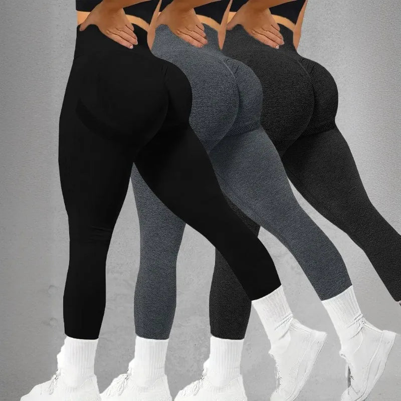 Women's High-Waisted Seamless Stretch Leggings