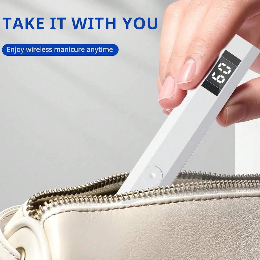 Rechargeable UV Nail Lamp – Portable LED Gel Nail Dryer for Home Manicures