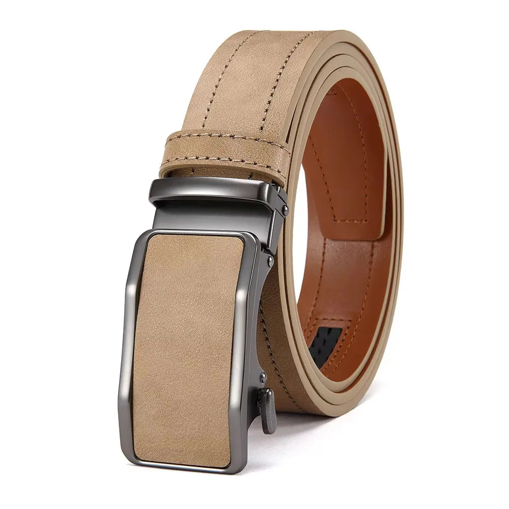 DOOPAI Men’s Automatic Buckle Faux Leather Belt