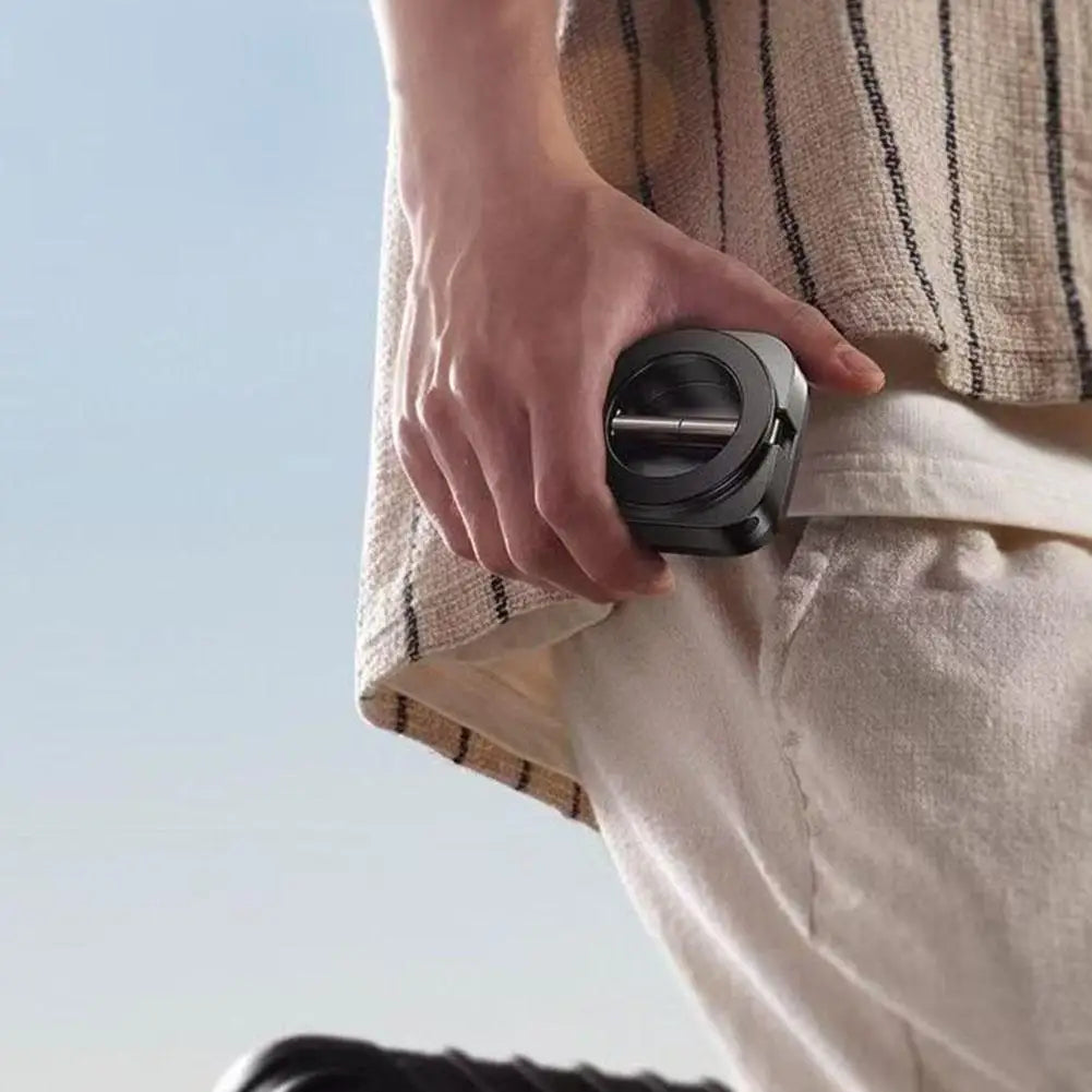 Magnetic Travel Phone Mount – Foldable Clip-On Holder with 360° Rotation