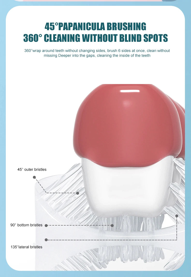 Kids' Rechargeable U-Shaped Toothbrush