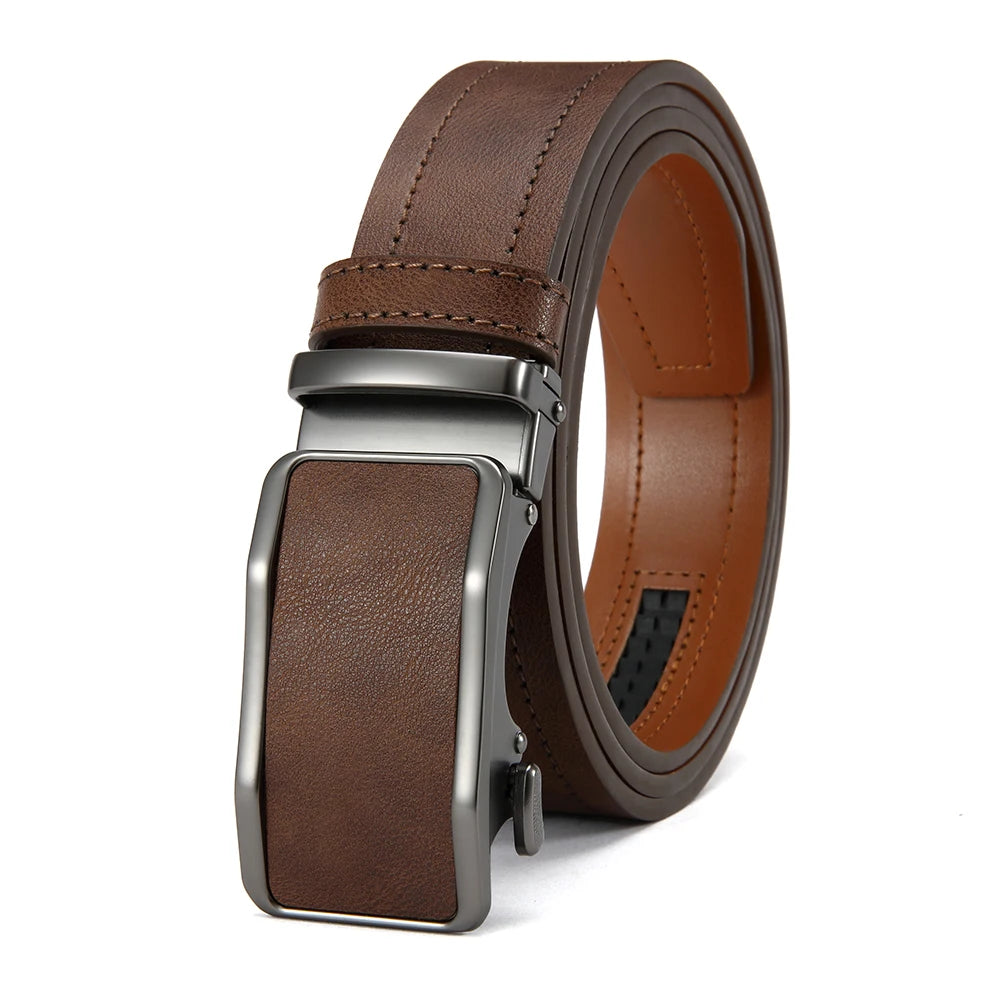DOOPAI Men’s Automatic Buckle Faux Leather Belt