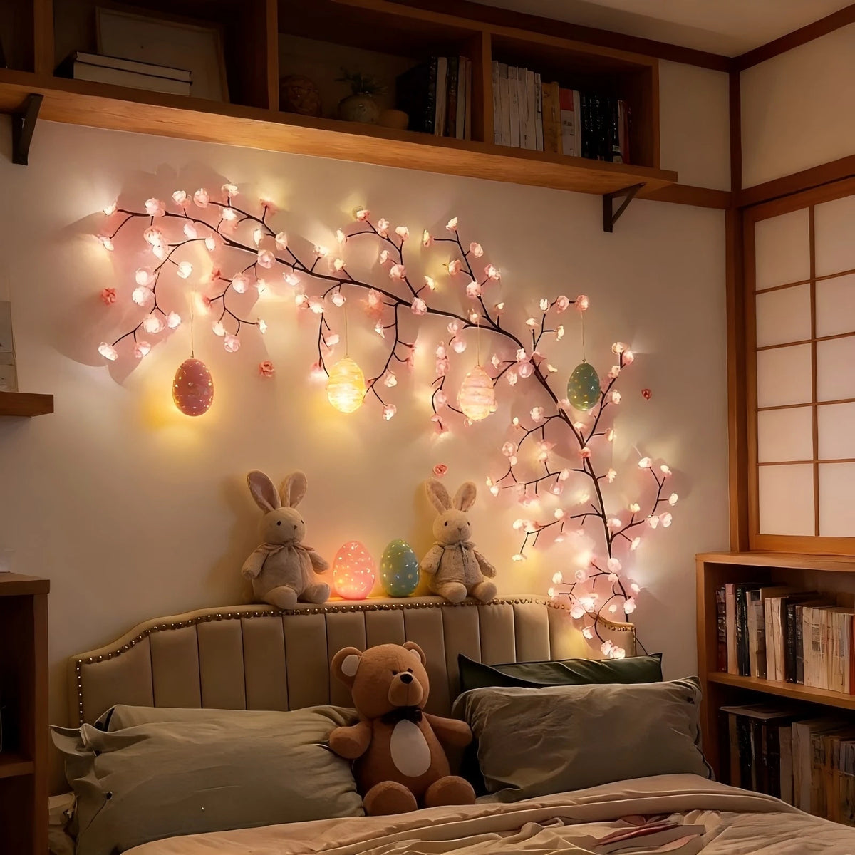 Cherry Blossom Branch Lights – Warm White, 72–144 LEDs