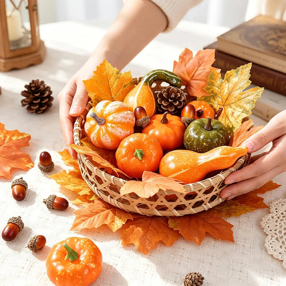 Autumn Harvest Decorations – 50-Piece Set