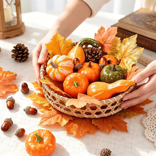 Autumn Harvest Decorations – 50-Piece Set