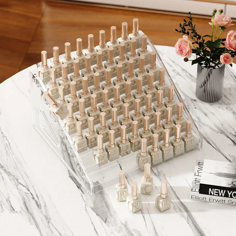 Tiered Nail Polish Display Rack – 3–7 Tier Options