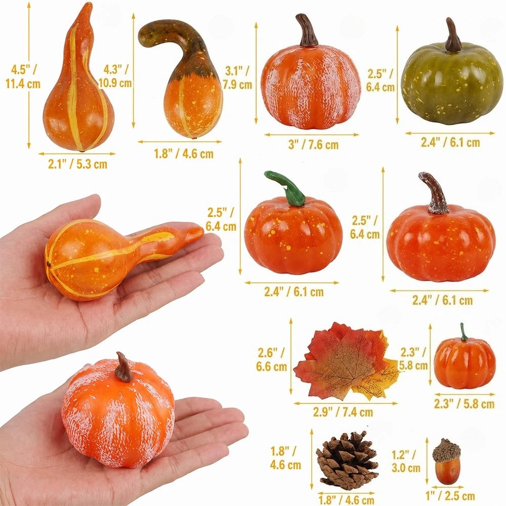 Autumn Harvest Decorations – 50-Piece Set