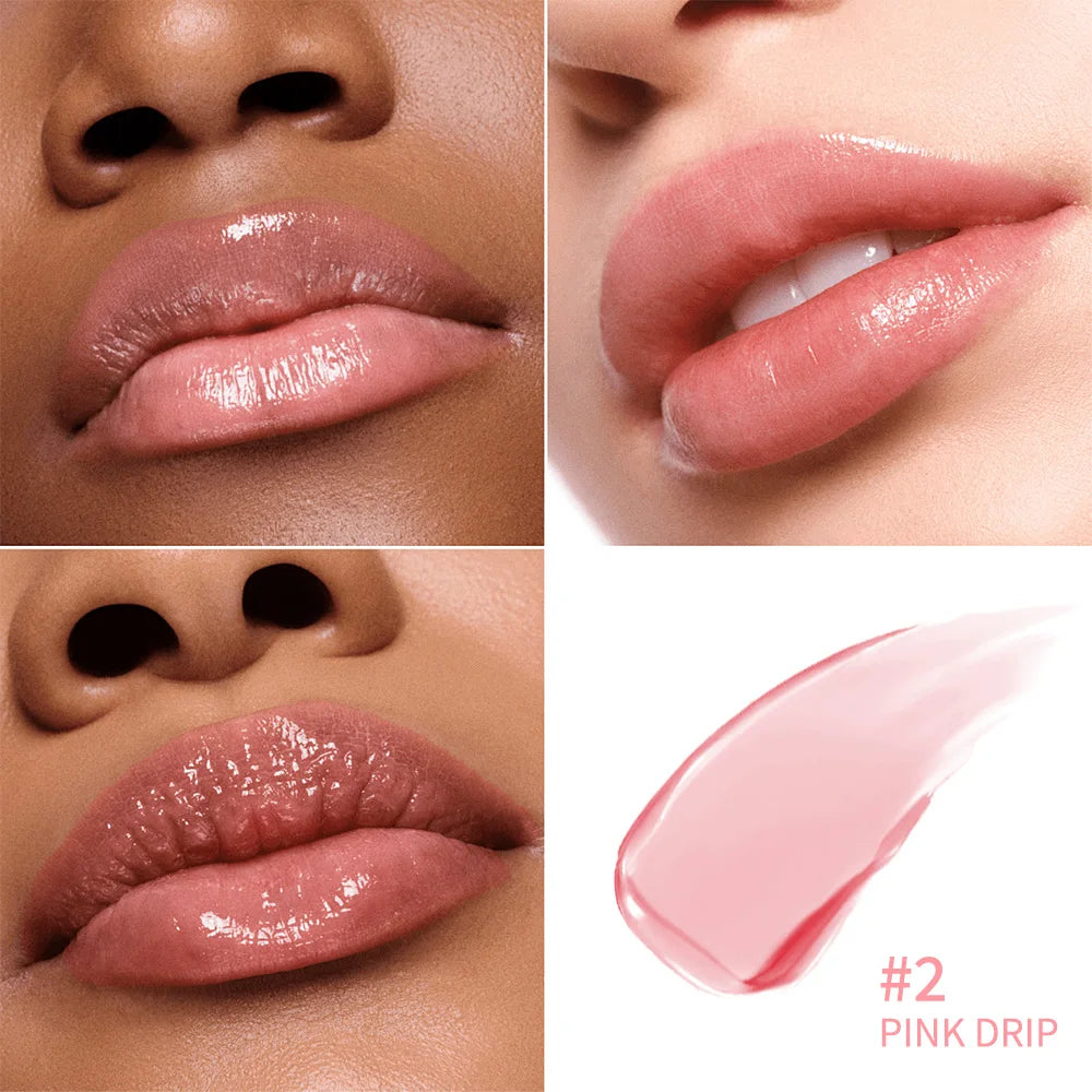 Lakerain Glow Lip Oil Balm Long Lasting Moisturizing Nourishing Daily Care Lip Balm Smooth-melt Softness Texture Natural Makeup