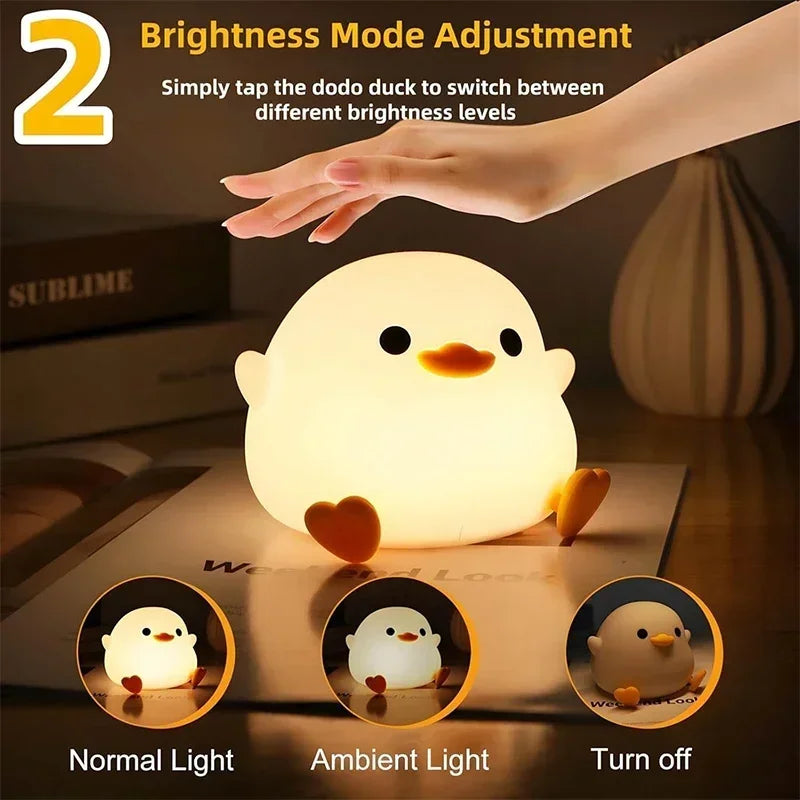 Rechargeable Axolotl Night Light with Touch Control