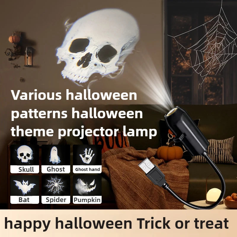 Halloween & Christmas Pattern Projector Decoration
