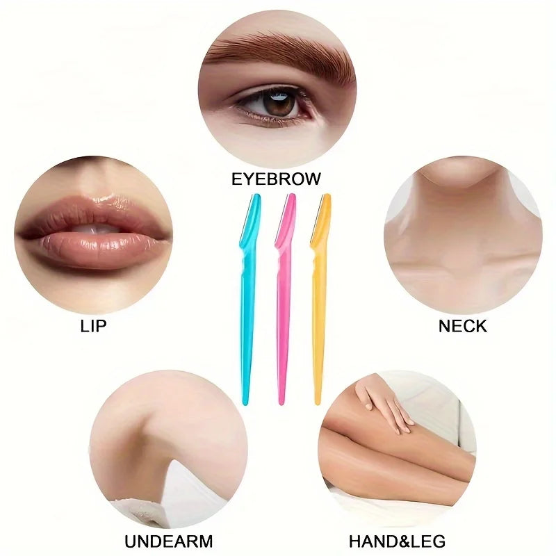 Manual Eyebrow Razor Kit – Black