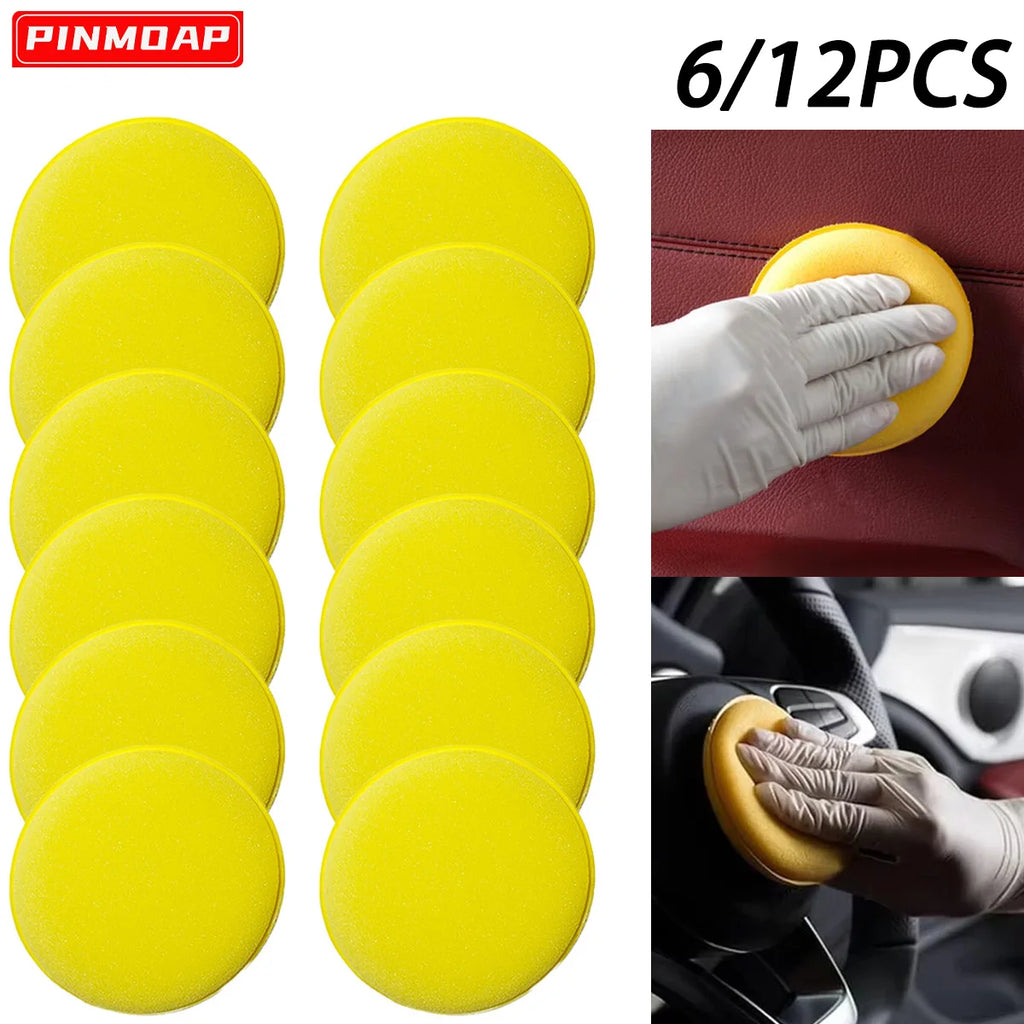 Car Wax Applicator Sponge Pads – 6 or 12 Pack