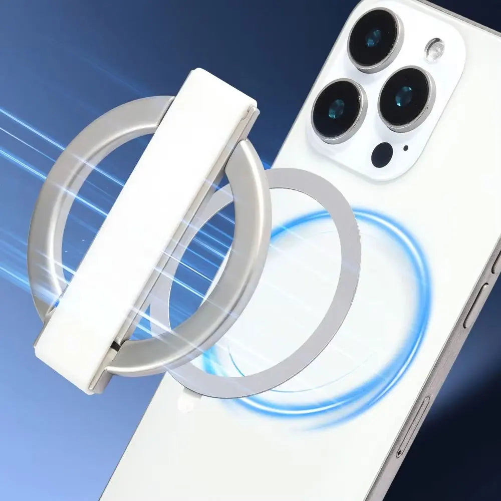 Magnetic Phone Ring Holder with Folding Kickstand