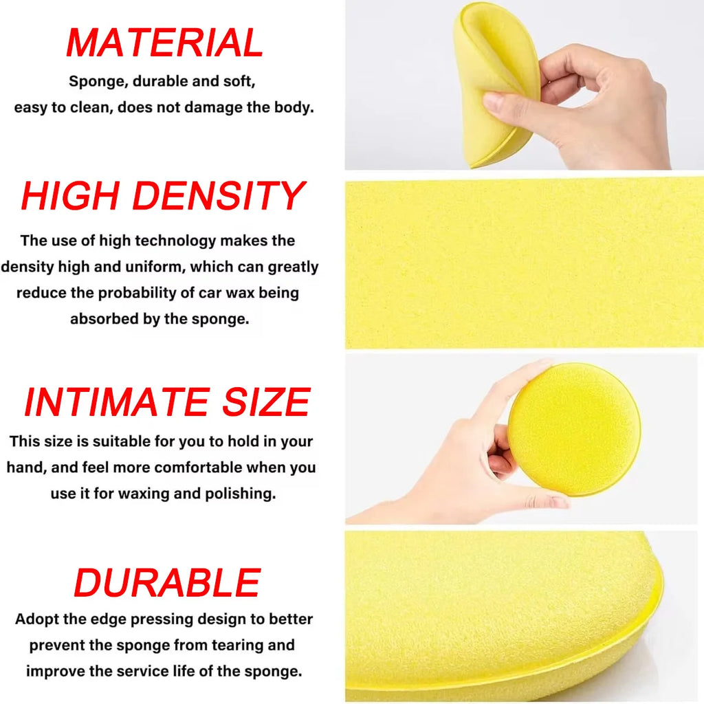 Car Wax Applicator Sponge Pads – 6 or 12 Pack