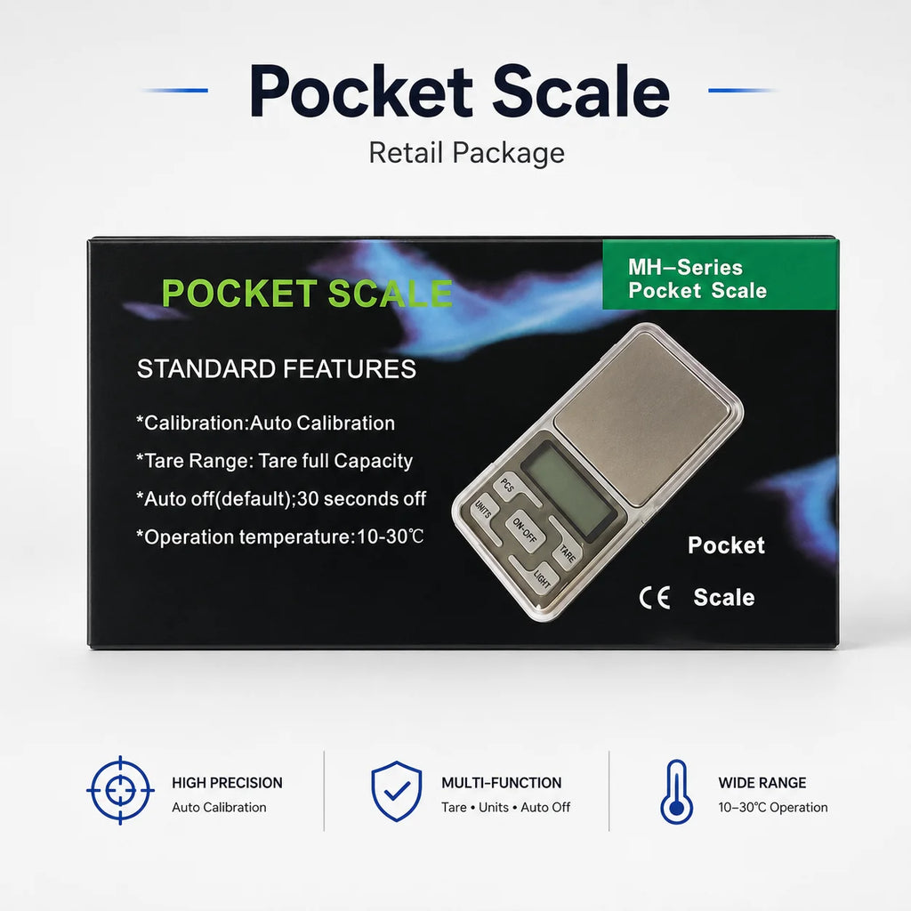 Digital Pocket Scale – 500 g Capacity, 0.01 g Resolution