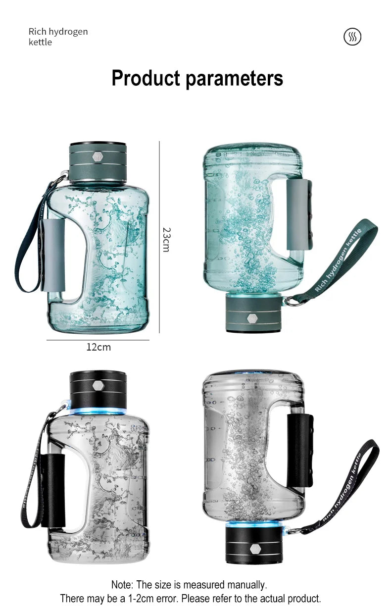 Rechargeable Hydrogen Water Bottle – 50.7 fl oz (1.5 L)