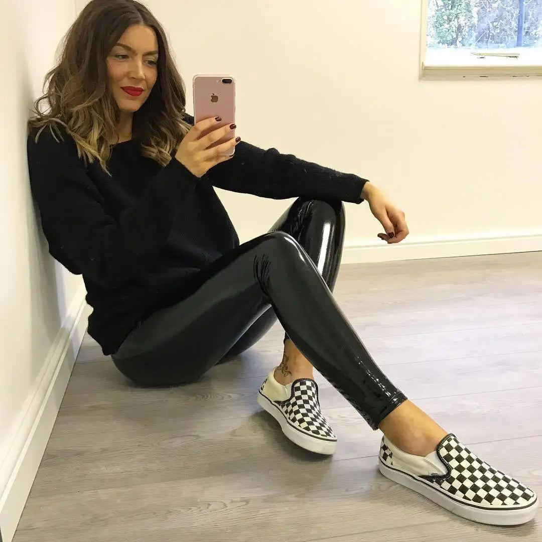 Women's High-Waisted Black Leggings