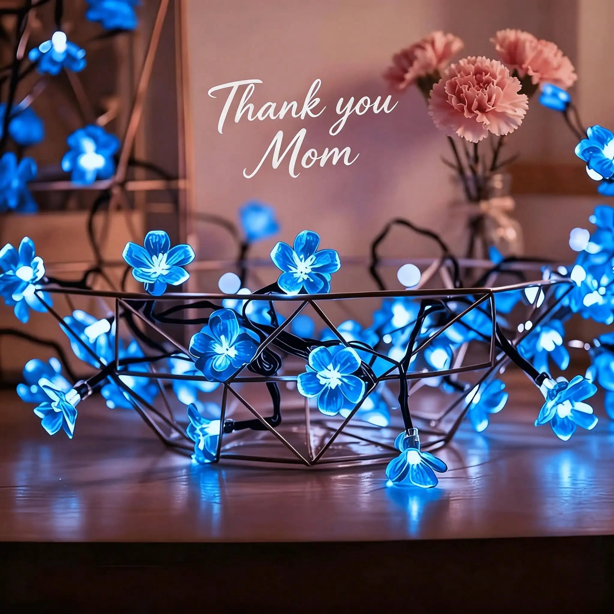 12m/7m/5m Solar-Powered Cherry Blossom Outdoor Decorative String Lights, Suitable for Use with Garden Furniture.