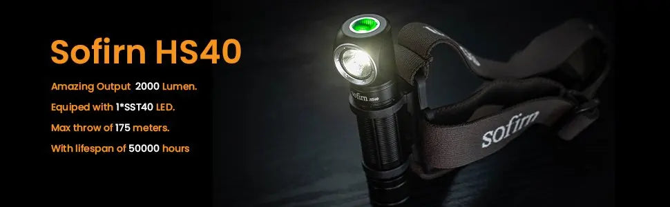 Sofirn HS40 USB-C Rechargeable Headlamp