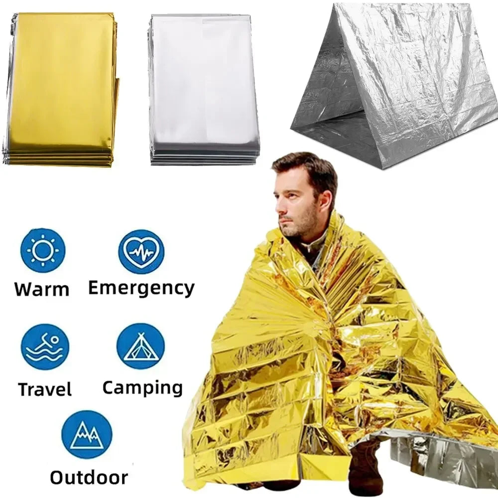 Reflective Emergency Blanket – Silver or Gold/Silver