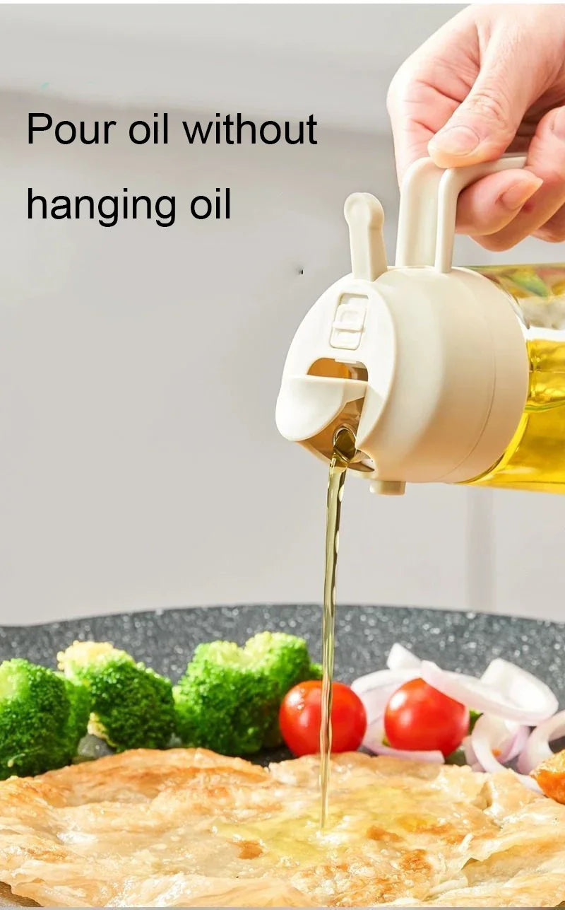 2-in-1 Cooking Oil Sprayer & Pourer – Bottle or Brush Options