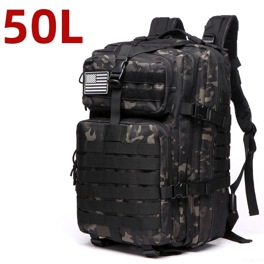 Tactical Backpack with MOLLE Webbing – 25L or 50L