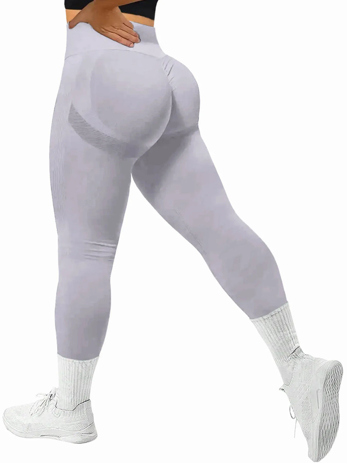 Women's High-Waisted Seamless Stretch Leggings