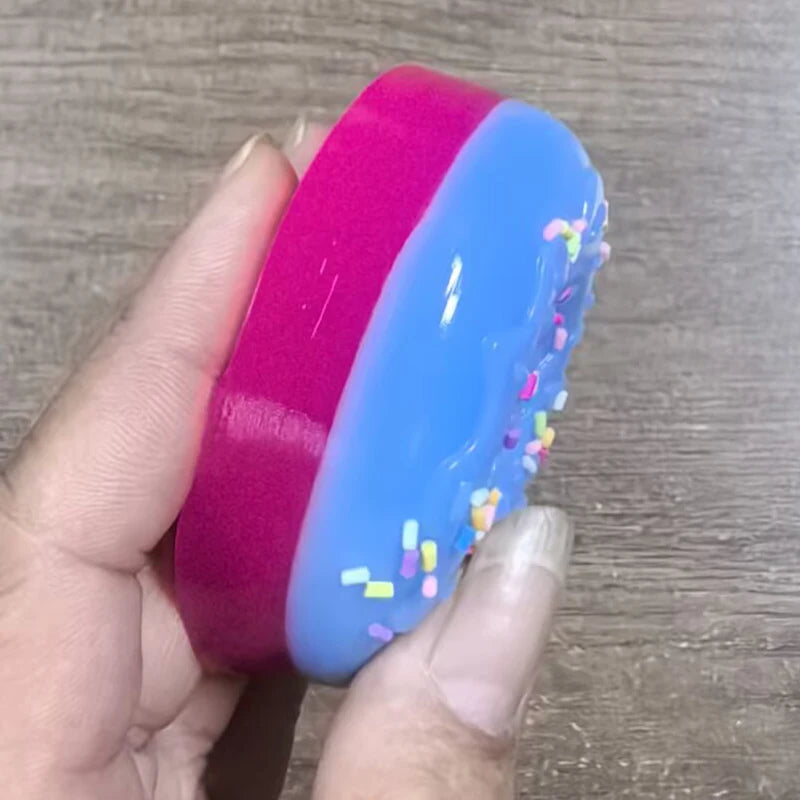 New Doh Egg Donut Sensory Fidget Toy Stress Relief ADHD Anxiety Calming Desk Ornament Focus Squeeze Stressbuster for Kids Adults