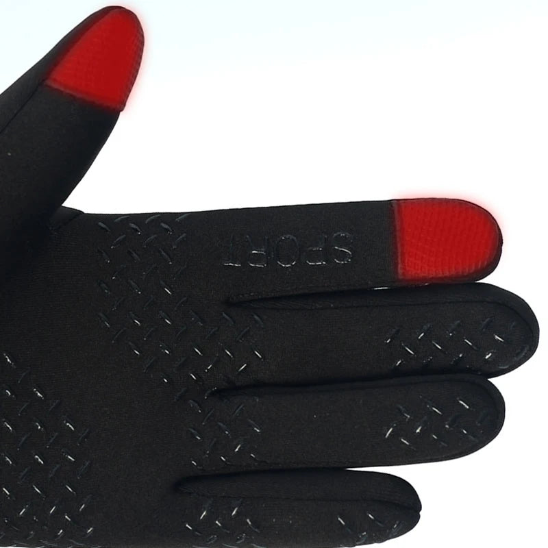 Full-Finger Sports Gloves with Textured Grip Palms