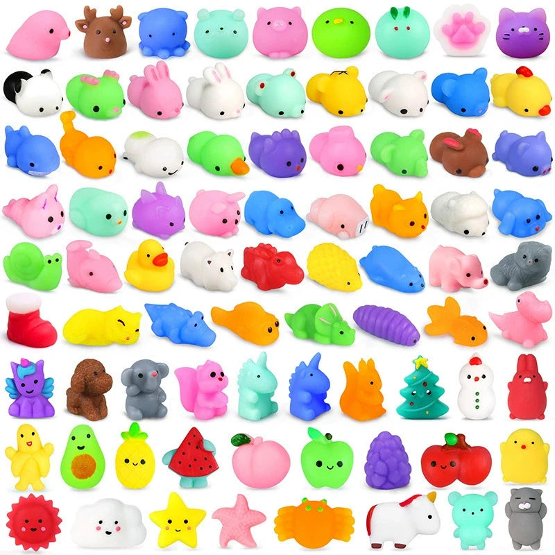 Mini Animal Squeeze Fidgets – Random 5–50 Piece Packs