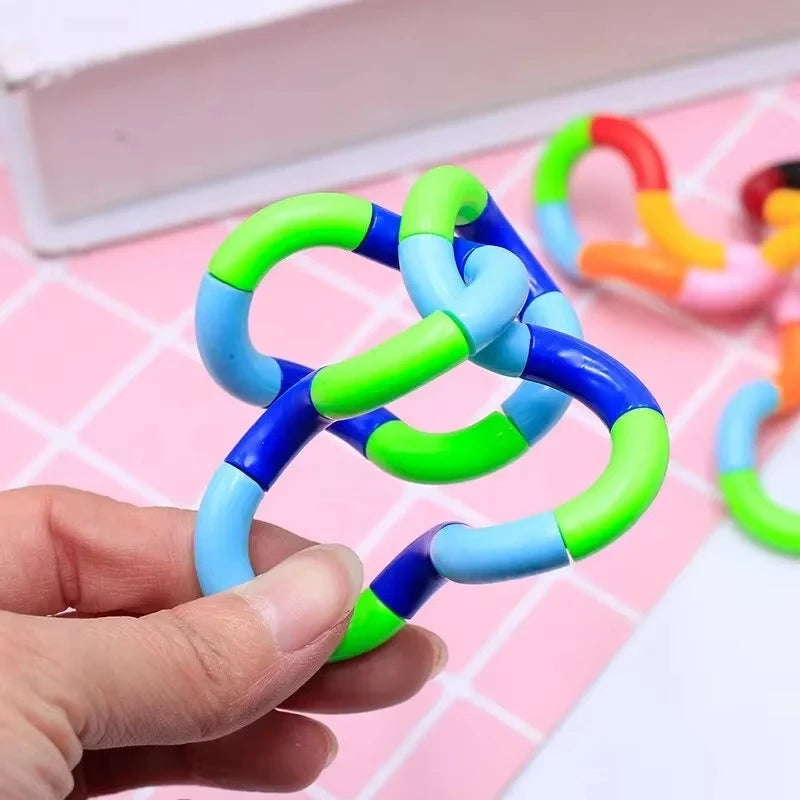 1/3/5Pcs Tangle Fidget Toy Twisting Sensory Hand-Eye Coordination Toy Anxiety Relief Finger Toy for Kid Adult Fine Motor Skills