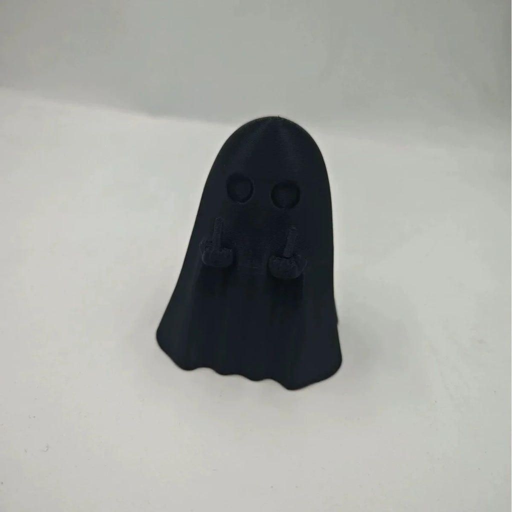 Middle-Finger Ghost Figurine – Luminous Green