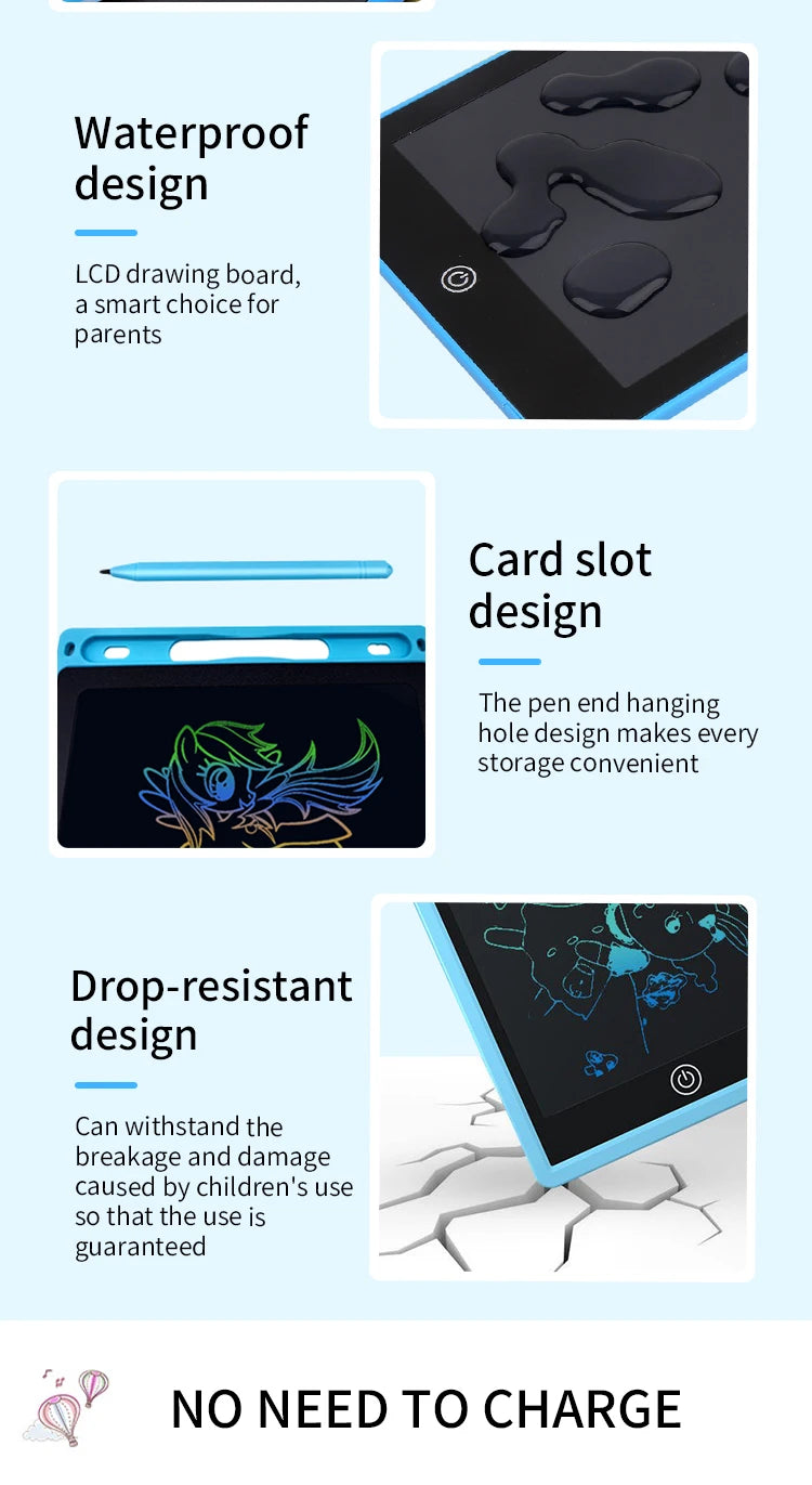 Color LCD Drawing & Writing Tablet with Stylus