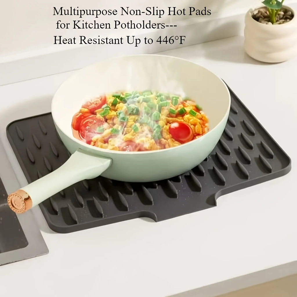 Kitchen Dish Drying Mat with Drainage Design