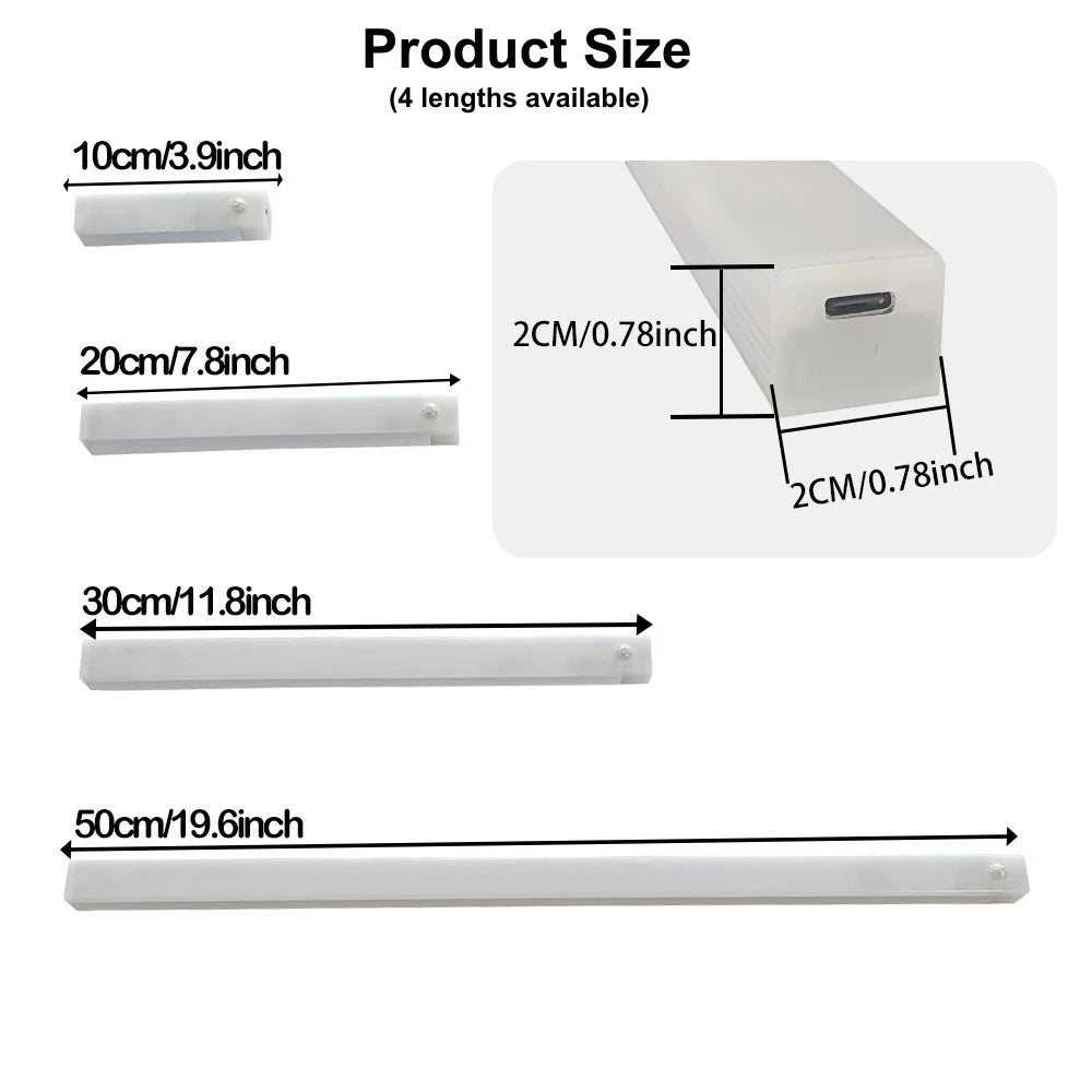 Rechargeable Motion-Sensor LED Light Bar